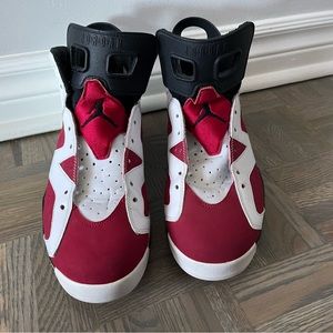 Air Jordan 6 Carmine size 10,No box.